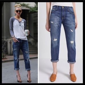 Current elliott // boyfriend jeans loved destroy